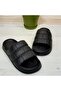 406 Black Lightweight Comfortable Daily Pool Beach Women's Slippers - 6