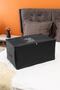 Medium Size Black Storage Bag with Print Detail 63 X 40 X 34 Cm