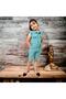Girl's Jumpsuit with Shorts/Buttoned Pocket Detailed/Short Jumpsuit - 4