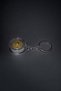 Lowrider Metal Rim Keychain Yellow Hub - 2