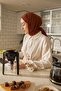 Women's Hijab Cotton Shawl Bitter Brown - 2