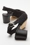 LOPA Black Knitted Women's Heeled Shoes - 3