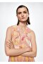 Flounce Patterned Dress - 5
