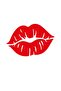 Lip Lipstick Car, Motorcycle, Helmet, Laptop, Glass Sticker 12x7 Cm