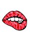 Lip kiss me darling Car, Motorcycle, Helmet, Laptop, Glass Sticker 13x10 Cm