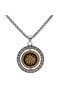 Valknut Thor Rotating Medallion with Runic Symbol Odin Double Sided 316L Steel Men's Necklace