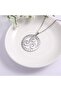 Triquetra Scandinavian Celtic Trinity Runic Symbol Trinity Women's Steel Necklace - 3