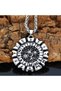 Nordic Yggdrasil Scandinavian 316L Steel Men's Necklace with Tree of Life Runic Symbol