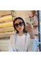 Unisex Women Men Uv400 Protected Brown Leopard Square Oval New Season Sunglasses - 2