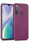 حافظة سيليكون بلون البرقوق غير اللامع لهاتف Realme 5 Pro