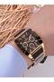 A141131 Steel Cord Ion Plated Case 3 Atm Water Resistant Men Wrist Watch - 4