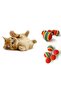 2 Pieces Rainbow Color Cat Dog Play Ball 4.2 cm - 3