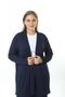 WOMEN'S LARGE SIZE LYcra VISKOSE PANT CARDIGAN NAVY BLUE SET - 7