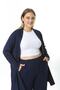 WOMEN'S LARGE SIZE LYcra VISKOSE PANT CARDIGAN NAVY BLUE SET - 8