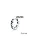 Knitted Embroidered Hoop Stud Classic 316L Steel Unisex Earrings - 6