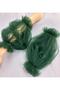 Beste tulle bridal evening dress arm sleeve emerald green - 4