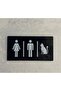Wc Direction Sign Male/Female/Cat
