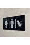 Wc Direction Sign Male/Female/Cat - 3