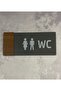 Wooden Series Wc Direction Sign