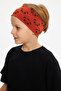 Boy's 100% Cotton Combed Oversize Black T-shirt Soft Tile Bandana 2-Piece Set Trend Seri2 - 3