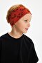 Boy's 100% Cotton Combed Oversize Black T-shirt Soft Tile Bandana 2-Piece Set Trend Seri2 - 5