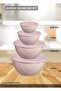 Set of 4 Round Storage Containers BPA FREE