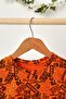 Boy's 100% Cotton Combed Oversize Orange Patterned T-Shirt Soft Bandana SET OF 2 Series 5 - 7