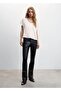 V-Neck Satin Shirt - 2