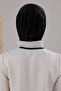 Women's Hijab Practical Sandy Scarf with Snap Fasteners Ready Sea Pool Compatible Shawl Black - 5