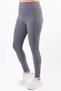 Women's Large Size Leggings High Waist Stretchy Ribbed Gathering Belted Corsage Detailed Summer Mev - 6