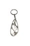 Silver Color 52mm Geometric Figured Keychain - 5