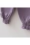 Newborn Cotton Baby Girl Henna Bottom Top Set Ruffle Detailed Long Sleeve Baby Set Lilac - 3
