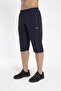 8036-01 Lycra Armoured Oversize Men's Sports Capri NAVY BLUE - 2