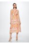 Flounce Patterned Dress - 2