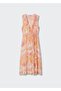Flounce Patterned Dress - 3
