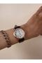 Retro Women's Wristwatch Rose Gold Vintage Style with Leather Strap - 5