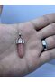 Natural Strawberry Quartz Heart and Nail Model Necklace - 3