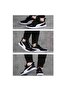 Men's Black White Anzarun Lite Sports Shoes - 5