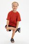 Men's Cotton Combed Cotton Shorts T-Shirt Bandana 3-Piece Bottom and Top Set - Sports Casual Collection 9 - 3