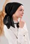 Women's Hijab Inner Hijab Inner Cheesecloth Bottom Cheesecloth Black Embroidered Cheesecloth