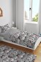 Pink Heart Cats Patterned Single Baby Kids Bedding Set - 2