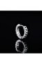 Knitted Embroidered Hoop Stud Classic 316L Steel Unisex Earrings - 2