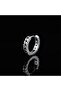 Knitted Embroidered Hoop Stud Classic 316L Steel Unisex Earrings - 4