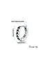 Knitted Embroidered Hoop Stud Classic 316L Steel Unisex Earrings - 5