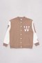 Girl's 4-14 Years Long Sleeve Ribbed College Cardigan - 3