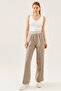 Women's White Sleeveless Thick Strap Ladder Collar Summer Athlete Knitwear Blouse - 5