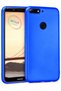 حافظة سيليكون باللون الأزرق المعدني غير اللامع لهاتف Honor 7C