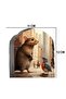Children's Baby Room Baseboard Wall Sticker with Mouse Hole City Design - 3