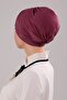 Women's Three-Striped Cross Ready-made Turban Outer Bonnet Purple - 3