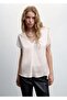 V-Neck Satin Shirt